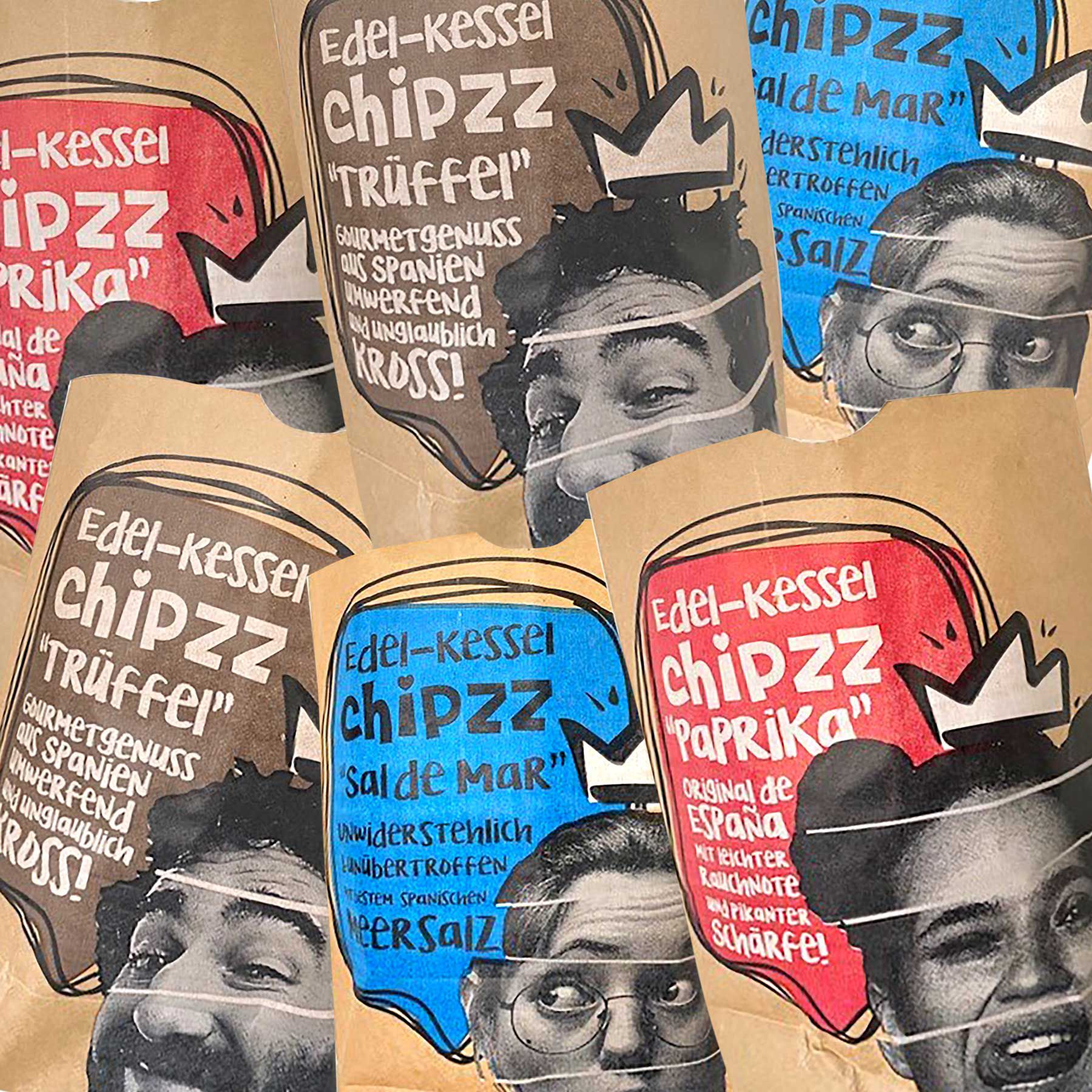 neue Geschmacksvielfalt Kartoffelchips Chipzz